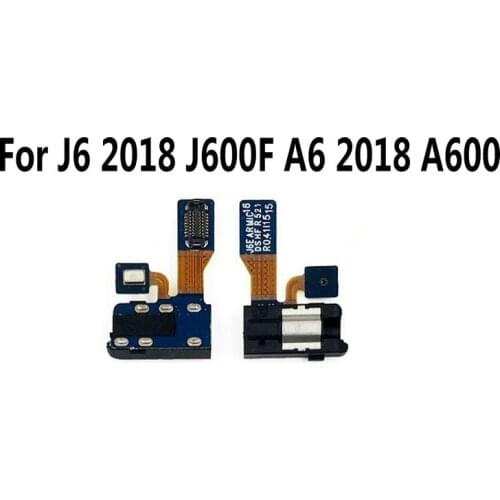 New Earphone Audio Jack Headphone Flex Cable Audio jack flex For Samsung J6 2018/J600F A6 2018/A600F J8/J810F