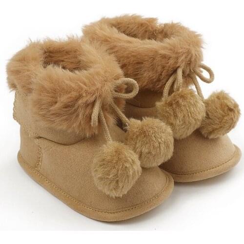 Casual Baby Boy Girl Cotton Boots Cute Non-slip Soft Sole Shoes Infant Toodler Footwear