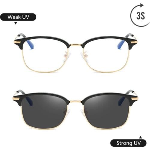 Progressive Multifocal browline Reading Glasses Photochromic Anti Blue Light Presbyopic Glasses for Men Women read uv protection