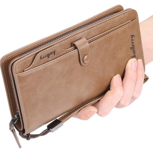 Luxury Wallet Leather Men Purses and Handbags Phone Clutch Bag Cartera Hombre Carteira Masculina Couro Billeteras Para Coin Uomo