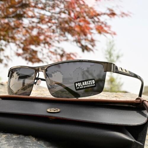 Rockjoy Polarized Sunglasses Men Oversized Sun Glasses for Male 150mm Rectangle Driving Anti Reflection UV400