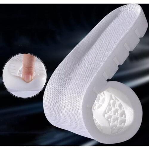 Memory Foam Arch Support Insoles for Sneakers Shock Absorption Inner Shoe Sole U-Shaped Heel Pad Fascitis Plantar Sports Insoles