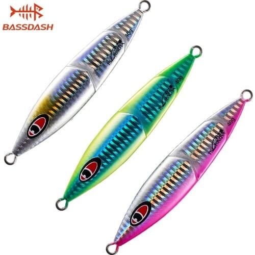 TSURINOYA Rover Saltwater Slow Jigging Vertical Jigs Luminous Fishing Lure in 3 Colors 40g/60g/80g/100g, One piece