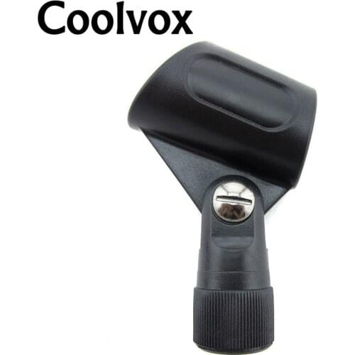 Coolvox Universal Flexible Plastic Clamp Plastic Microphone Clips Fits Standard Size Wired MIC Interview Microphone for ECM-995