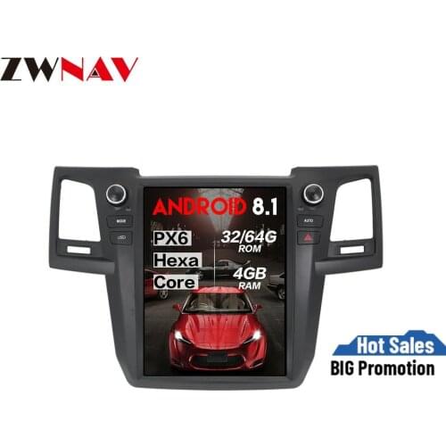 Vertical Tesla style Android 8.1 for TOYOTA Fortuner/HILUX Revo 2005-2015 Car multimedia player radio audio gps stereo head unit