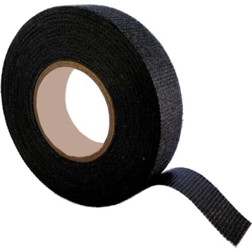 1pc Heat-resistant Wiring Harness Tape Loom Wiring Harness Cloth Fabric Tape Adhesive Cable Protection Tape 19mm x 15M