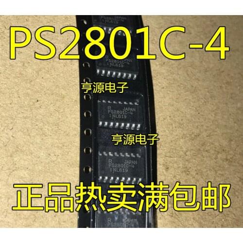 10PCS PS2801-4 PS2801C-4 SOP-16