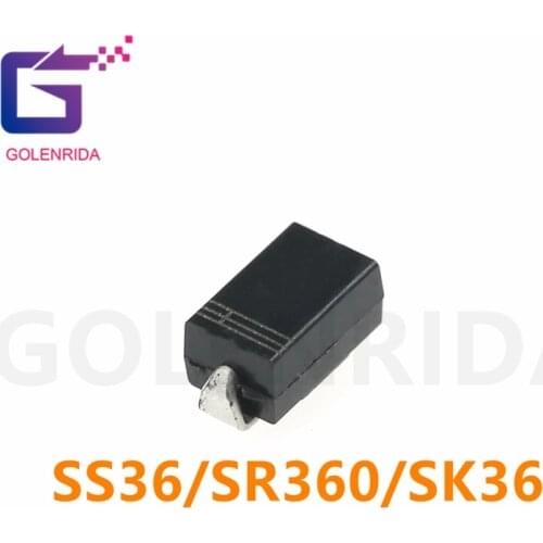 100PCS SS36 30V 60A SMD SR360 DO-214AB diode SMA SK36
