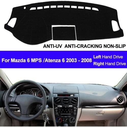 2 Layer Car Inner Dashboard Cover Sun Shade Pad For Mazda 6 MPS / Atenza 6 Mazdaspeed 2003 2004 2005 2006 2007 2008 Dashmat Pad