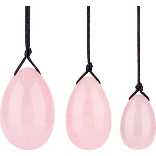 24 Set Natural Jade Stone Yoni Egg Crystal Chakra Healing Yoga Kegel Exercise Eggs to Train PC Muscles Pelvic Floor Wholesale K1