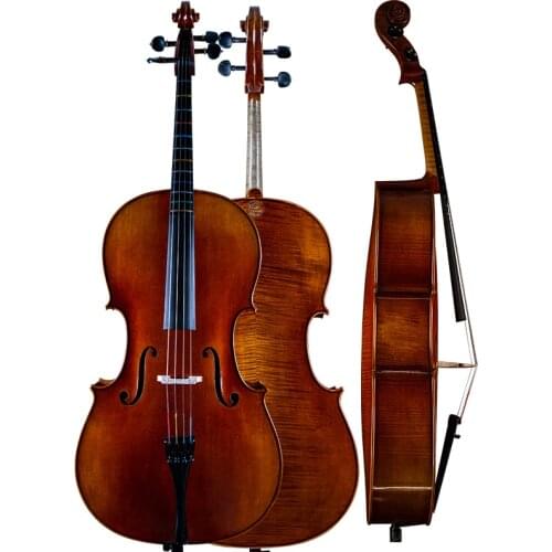 4/4 Cello "all European wood" best model! old oil varnish!Super value! A copy of stradivara 3/4 cello