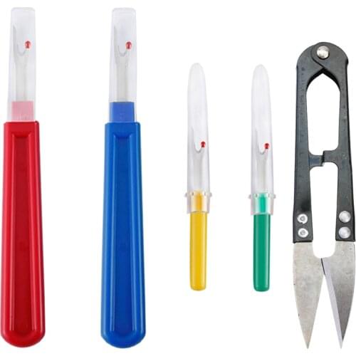 4pcs Seam Handy Ripper With Large Yarn Scissor Stitch Unpicker Cross Stitch Tool For Thread Cutting Sewing Ripper Thread Cutter
