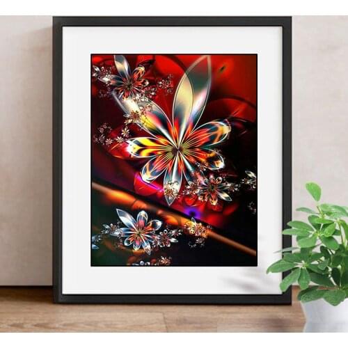 Nabi Full Diamond Painting Cross Stitch Flower 5D Diy Diamond Embroidery Mosaic Rhinestone Needlework Home Decor