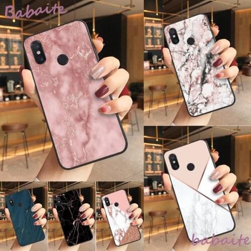 Babaite gold marble Line sparkle TPU Soft Silicone Phone Case Cover For Redmi note 8 8Pro 8T 6pro Redmi 8 7A 6A Xiaomi mi 8 9