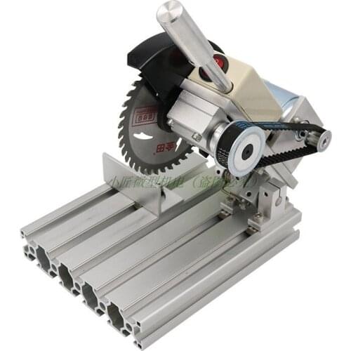 DIY micro cutting machine, aluminum alloy 4-inch table saw, cutting aluminum, stainless steel, copper, wood, plastic