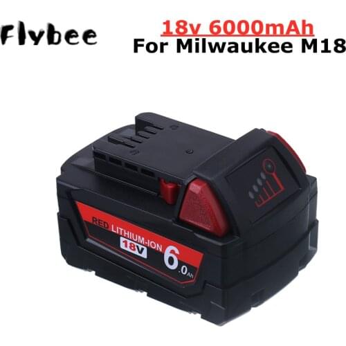 For Milwaukee M18 6.0Ah 18V M18 Power Tools Rechargeable Li-ion Battery Replacement 48-11-1815 48-11-1850 48-11-1840 Z50