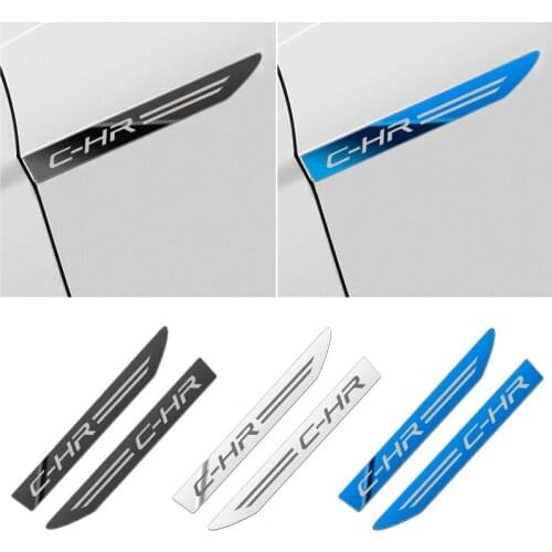 For Toyota C-HR 2010 2013-2020 side label leaf plate back force label side wind Car 304 stainless steel Sticker