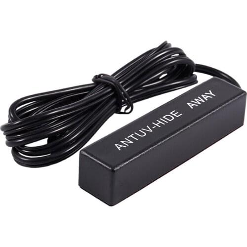 Electronic Stereo AM/FM Radio Amplified Antenna Car Boat 12V Black