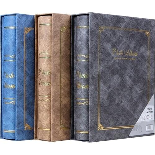 4D200 Pages 6 Inch Photo Album PhotoCard Holder 6 Inch Boxed Wedding Album Family Record Good Time Into The Album