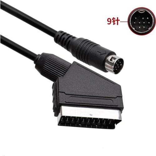 10 pcs PAL Version RGB Scart Lead cable For Sega Mega Drive 2 Genesis 2 Megadrive 2 MD2 RGB AV Scart Cable