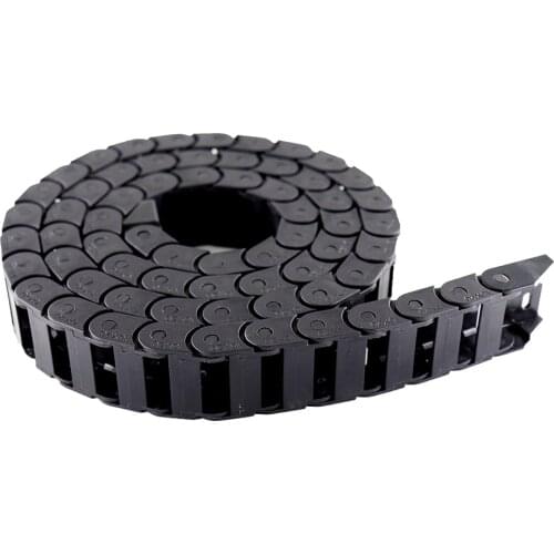 10 x 10mm 15*30mm L1000mm Cable Drag Chain Wire Carrier with end connectors for CNC Router Machine Tools