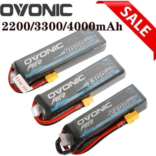 Ovonic 3S 4S 2200/3300/4000mAh 25C 1850mAh 6S 75C Lipo Lithium Battery with XT60 Plug For RC FPV Racing Drone Car Truck Airplane
