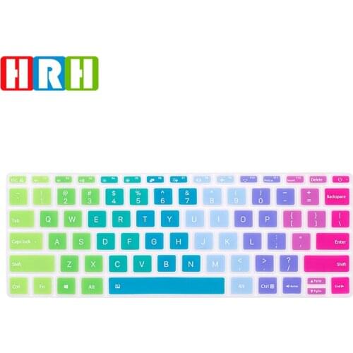 HRH Colorful Multicolor Keyboard Cover Silicone Skin for Xiaomi Air 12.5" Laptop Backlight Keyboard Protective Film