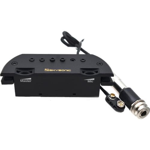 Skysonic T-903 Active Acoustic Guitar Pickup Humbucker Sound-hole Pickup Magnetic + Mic Excellent Bass & Mid-range Response