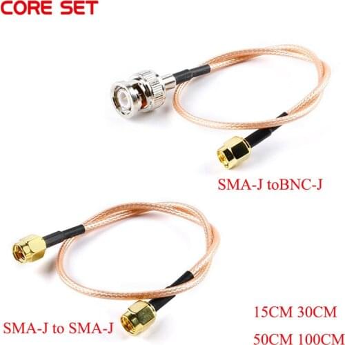 SMA-J Male To BNC-J Male Connector RP SMA 2 Dual Male Connector RF Coax Cable Assembly RG316 Wire Length 1M 15CM 30CM 50CM 100CM