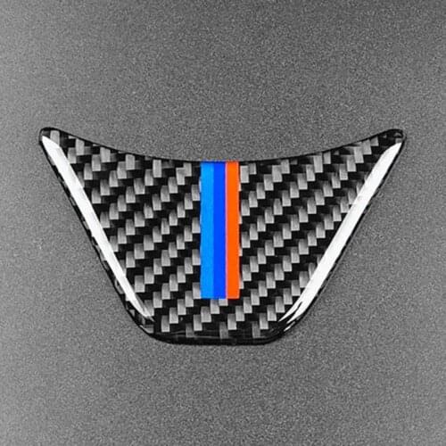 Auto Styling Stickers Accessories Car Interior Steering Wheel Emblem Sticker Carbon Fiber For BMW 2 Series F45 F46 X1 F48