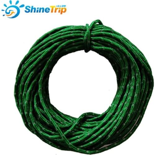 Outdoor 15m Reflective Wind Rope 2.5mm Top 3 Colors Sun Shelter Awning Camping Nightlight Windproof Noose Tent Rope Outdoor Tool