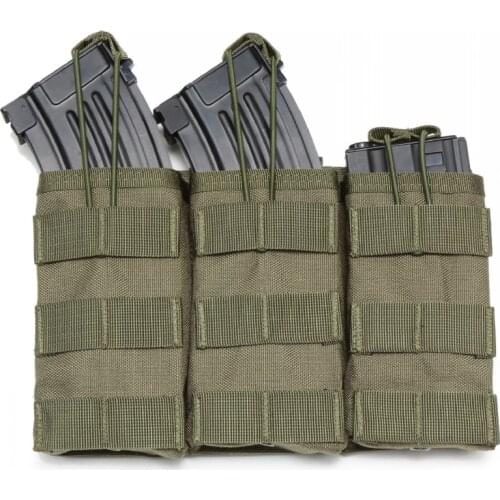 Military Airsoft M4 M16 Tactical MOLLE Triple Pistol Magazine Pouch Belt Waist Bag Hunting AK AR Pistol Rifle Mag Holster Bags