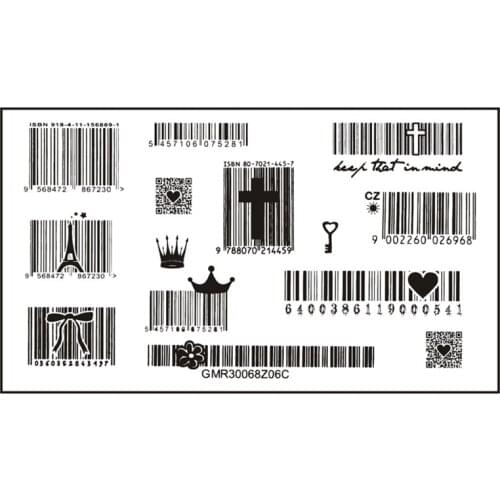 2 Style Choose Tattoo Sticker Waterproof Temporary Unisex Individuality 3D Barcode Design Tattoo Stickers Body Art Sex Makeup