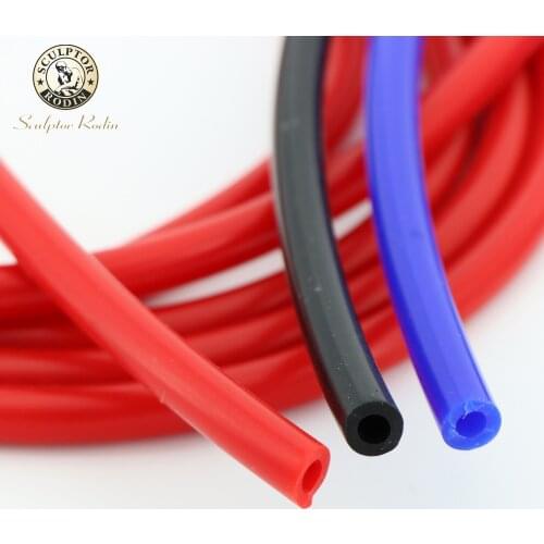2M Bule Black Red Yellow 3mm/4mm/6mm/8mm Auto Car Vacuum Silicone Hose Racing Line Pipe Tube Car-styling