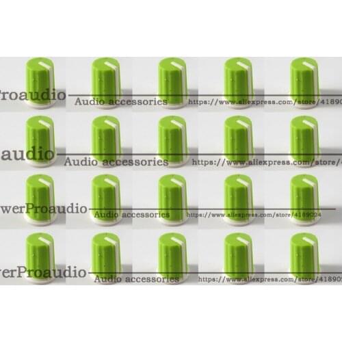 20PCS Replace Knob Cap For Pioneer DJM800 900 2000 NXS,Green EQ Rotary Knob - DAA1176 DAA1305 Green
