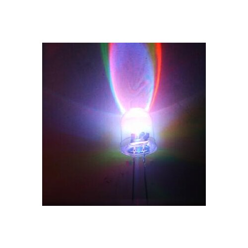 250PCS 10MM colorful flash F10 Flash alternating red, green and blue LED light emitting diode LED automatic flashing light