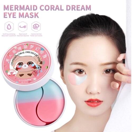 60pcs/box Moisturizing Eye Mask Patch Crystal Collagen Anti-Wrinkle Anti Aging Remove Dark Circles Eye Care TSLM1