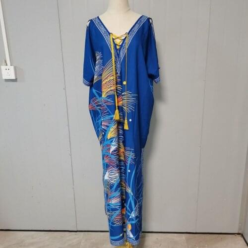 African Long Dresses For Women Africa Clothing African Design Bazin Long Sleeve Pleated Dashiki Maxi Dress Africa Clothing
