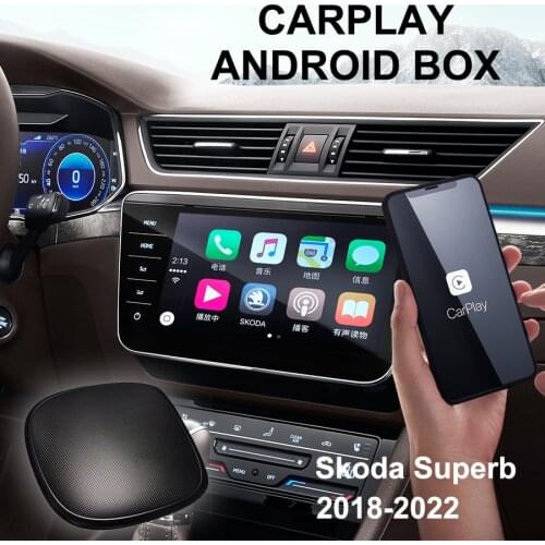 Carplay ApplePie Android Box For Apple Carplay Ai Box Netfix UX999 4+64G Android Auto Box For Skoda Superb 2021 2022 VideoPlayer