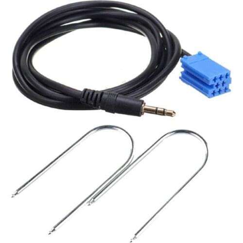 Car Stereo Aux input Vehicle Lead Cable Adaptor 3.5MM Player With Two Radio Keys For Fiat Q9QD