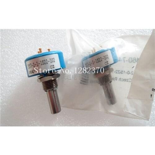 [BELLA] VISHAY US imports 1K gold pin high abrasion instrument mechanical single-turn potentiometer handle length 22MM round