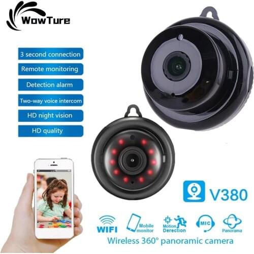 V380 Mini Wifi 1080P Camera Wireless CCTV Indoor Webcam Smart Infrared Night Vision Motion Detection Baby Monitor Camera Ip Cam