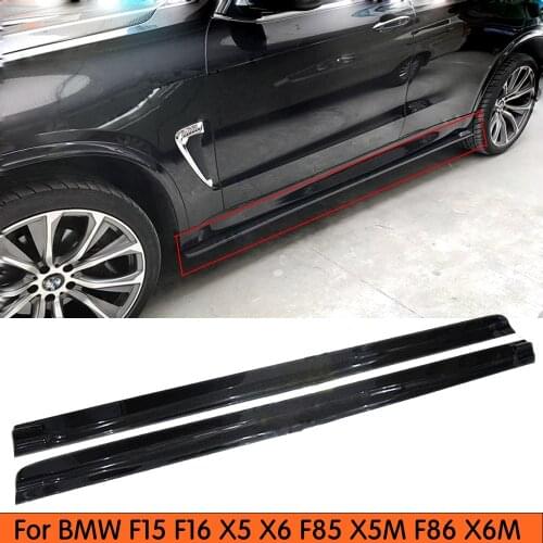X5 X6 Carbon Fiber Side Bumper Skirt for BMW F15 X5 F16 X6 F85 X5M F86 X6M Side Skirts Bodykit 2015