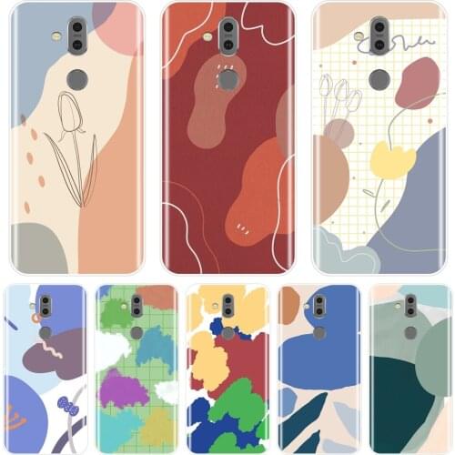 Art Flower Aesthetic Simple Paint Phone Case For Nokia 4.2 3.2 Silicone Soft Back Cover For Nokia 2.1 3.1 5.1 6.1 7.1 Plus Case