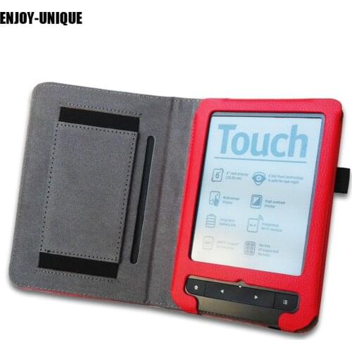 ENJOY-UNIQUE PU leather cover for PocketBook Touch basic touch lux 622/624/626/623 cover case 6" Reader