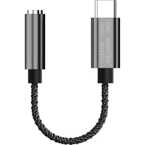 ALC5686 USB Type-C to 3.5mm DAC Headset Amplifier 16-32 ohm 125DB PCM 32B/384KHz Digital Decoder Audio Adapter