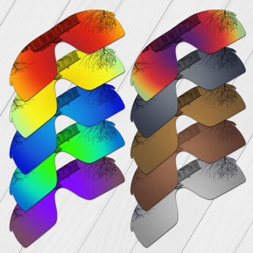 E.O.S Polarized Enhanced Replacement Lenses & Nose Pads Ear Socks for Oakley Radarlock XL Sunglasses - Multiple Choice