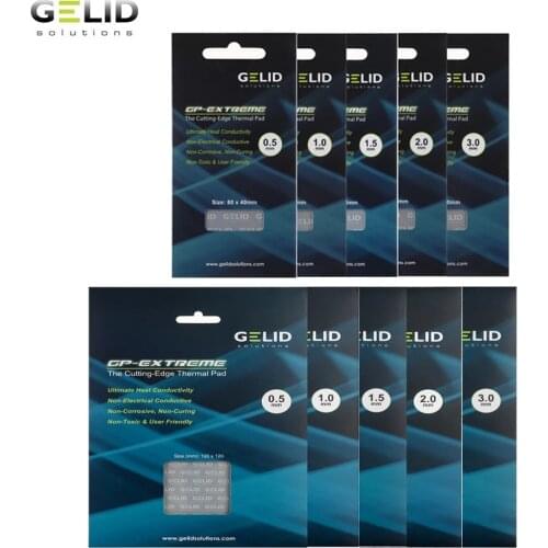 GELID GP-EXTREME 80X40X0.5 / 1.0 / 1.5 / 2.0 / 3.0mm PC CPU / GPU cooling pad North/ South bridge graphics Thermal Pad 12W/MK