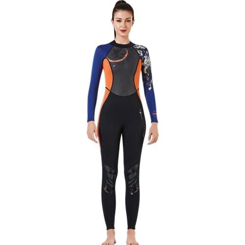 Wetsuits Jumpsuit Neoprene 3mm Full Body Diving Suit Long Sleeve Back Zip for Snorkeling, Swimming Men and Women Adult Youth