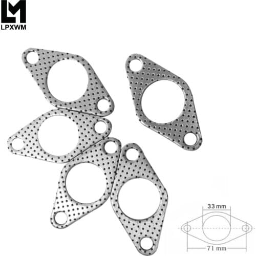 LPXWM- GRAPHITE ALUMINUM WASTEGATE DUMP PIPE TUBE FLANGE GASKET 35MM/38MM TURBOCHARGER LPXWM4954